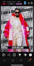 DIGITAL TOPPS WWE SLAM Seth Rollins CULTURE 25 SR SILVER TAGLINES Read