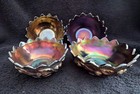 Northwood Amethyst Carnival Acorn Burrs Set Master n 4 Berry Bowls  c.1911   (A) — photo 8