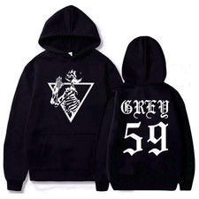 double sided hoodie music lovers, Suicideboys G59 Skeleton Printed Hoodie