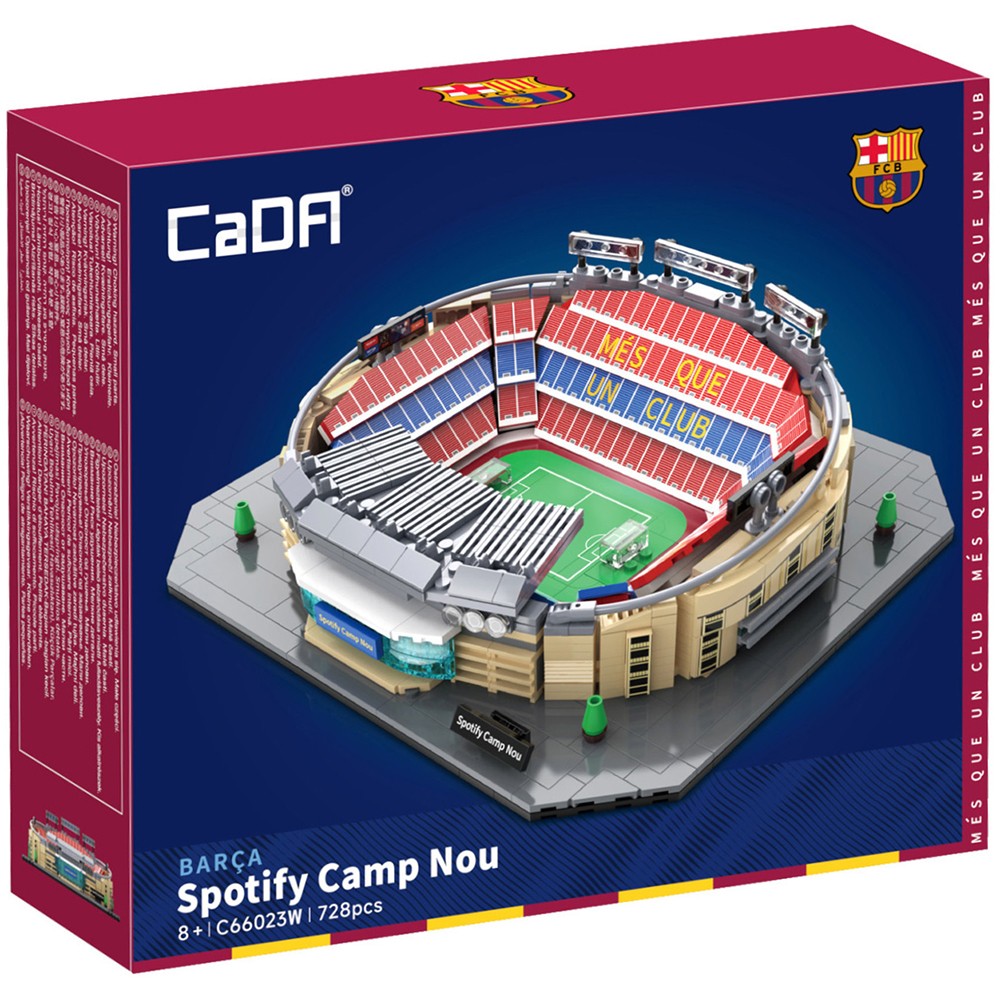 CaDA FC Barcelona Spotify Camp Nou Stadium Construction Toy 728 Pieces C66023W