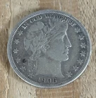1906 Barber Half Dollar Silver 50C Denver Mint Business Strike US Coin KM#117