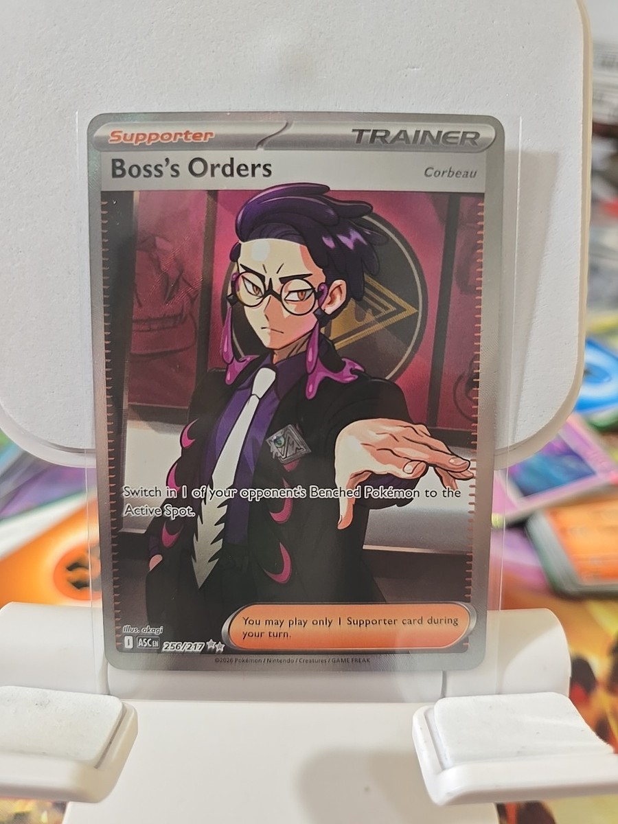 Boss's Orders 256/217 Ultra Rare Full Art Pokemon TCG Ascended