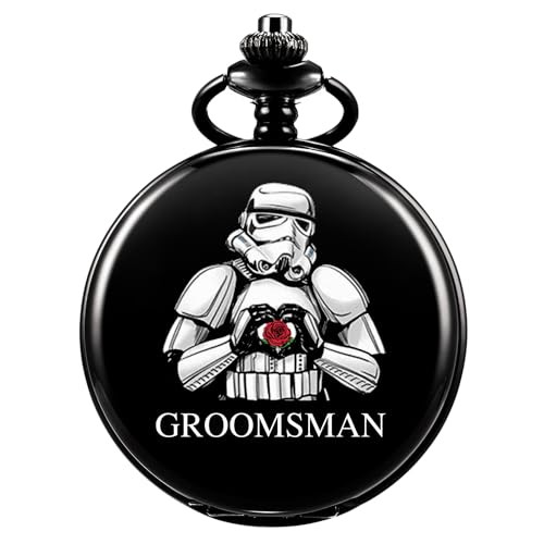 Personalized Engraved Pocket Watches for Groomsmen and Ring Bearers