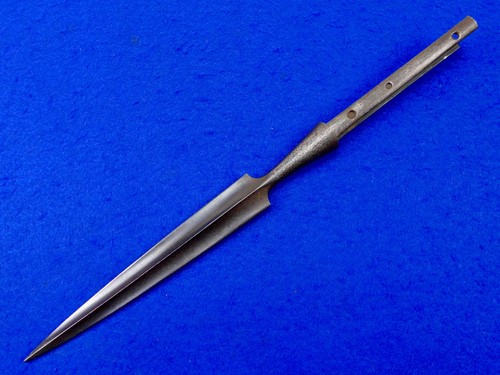 Antique British 19 Century 1847 Dated Cavalry Lance Spear Point Head Dagger