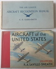 AIR LEAGUE AIRCRAFT RECOGNITION MANUAL & AIRCRAFT OF THE UNITED STATES 1ST EDITS