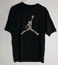 Men NIKE Jordan Brooklyn Realtree Jumpman T-Shirt BLACK Size Small 