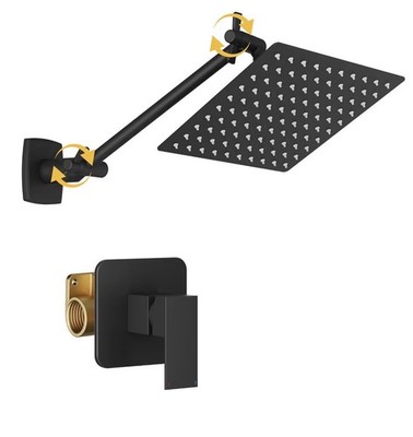 Shower Faucet Set Bathroom Rain Shower System SUS304 Stainless Steel Single Hand