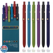 Ddaowanx Colorful Gel Pens, 0.5mm Fine Point Retractable,Multi Colored Pens f