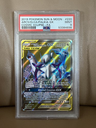 Arceus & Dialga & Palkia-GX graded PSA 9 for sale on eBay