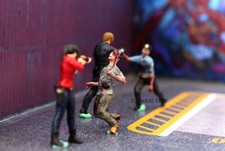 TOY 1/64 people diorama zombie figure for 1:64 car street