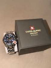 Swiss Alpine Military Star Fighter Swiss Made Chronograph Watch 7043.9135SAM