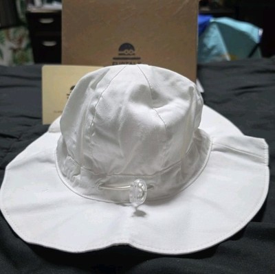 FURTALK ~ SUN PROTECTION HAT, GIRLS, WHITE, SIZE 0-6MO, NEW IN BOX