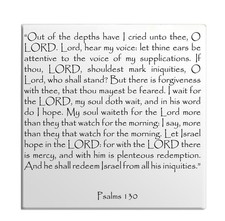 Fridge Magnet Psalms Chapter 130 English TEHILLIM Old Testament Holy Bible Torah