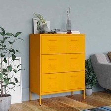 Drawer Cabinet Steel Sideboard Bookcase Storage Cabinet Multi Colours