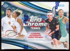 2025 Topps Chrome Tennis Breakers Delight Factory Sealed Hobby Box