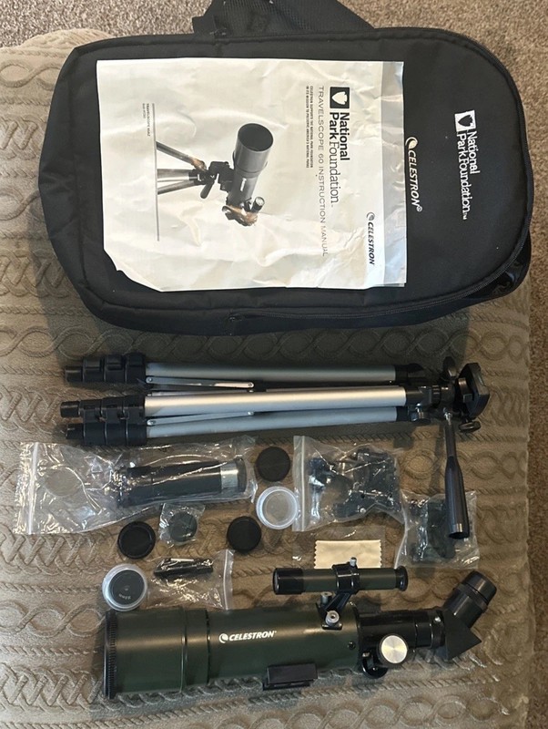 National Park Foundation Celestron Telescope Travel Scope 60