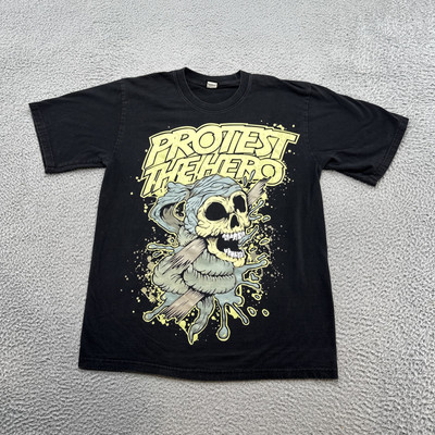 Protest The Hero Band T Shirt Large Rare Vintage Skull