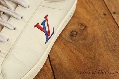 Louis Vuitton LV Weiß Leder Sneaker Herren UK 7,5 US 8,5 EU 41,5