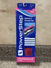 PowerStep Pinnacle Pink Full Length Insoles Men's 5/5.5 Women’s 7/7.5 Size B
