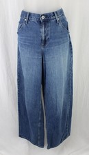Uniqlo Jeans Women's Blue Medium Wash Cotton Blend High Rise Tapered Jeans 28