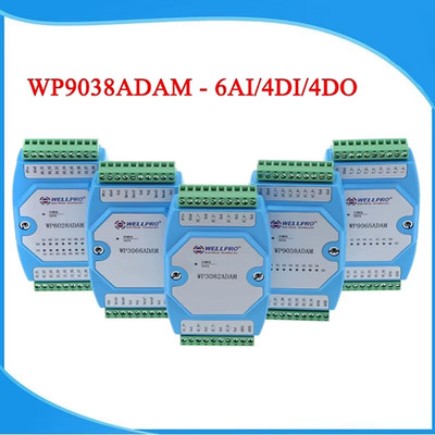 6AI 4DI 4DO 0-20MA 4-20MA input Digital input and output module RS485 MODBUS RTU