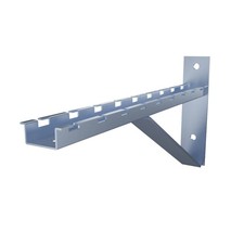 Electro Zinc Plated Wire Mesh Cable Tray bracket, Triangle, Wall Mount, 400mm ,