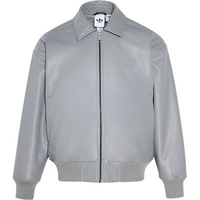 adidas Originals Sherpa FW25 PU Jacket Casual Loose Fit Lapel Drop Shoulder