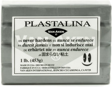 Plastalina Modeling Clay - Gray, 1 Lb, Modeling Clay