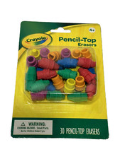crayola pencial top erasers 30 count