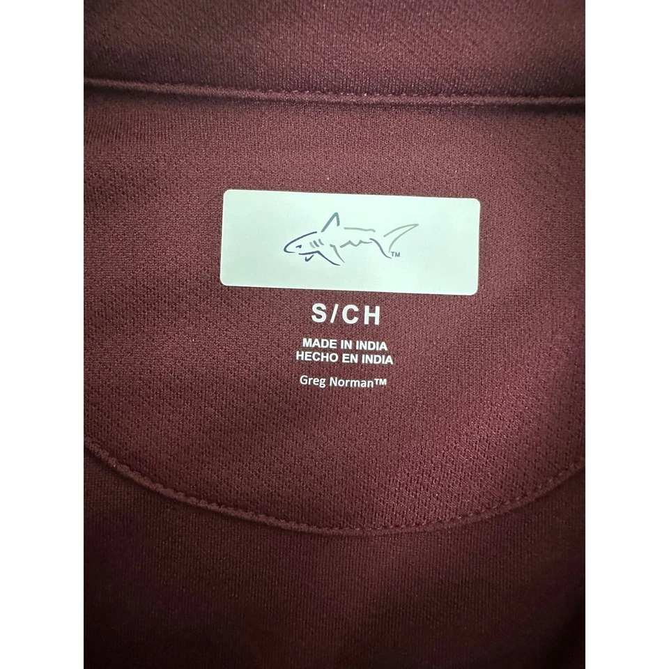 Camisa de golf Greg Norman para mujer dama 1/4 cremallera cuello tortuga S/CH tela elástica Foto 4 de 4