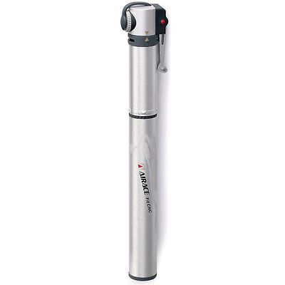 Airace Light Silver Mini Bike Pump Dunlop Valves Presta Schrader NEW AI-AP-84A