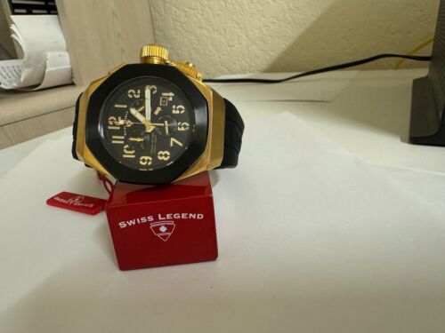 Men's Swiss Legend 10542-YG-01-BB Trimix Diver Chronograph Watch