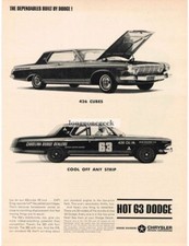 1963 Dodge Polara 426 Cubes Cool Off Any Strip Vintage Print Ad