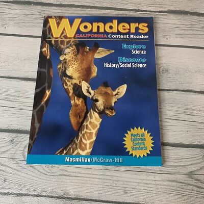 Wonders California Content Reader Grade 2 Time For Kids Science/History Workbook