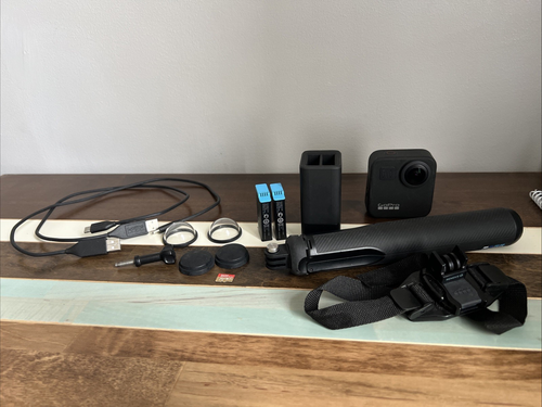 GoPro MAX 360 Camera w/ accessories + 128GB microSD SanDisk extreme plus