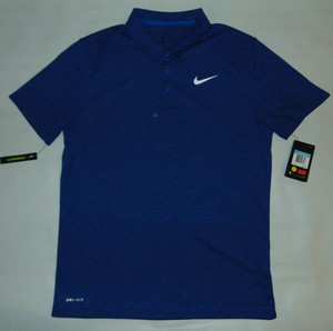 NWT-Nike-Golf-Standard-Dri-Fit-Mens-Medium-Blue-Short-Sleeve-Polo-Shirt-55