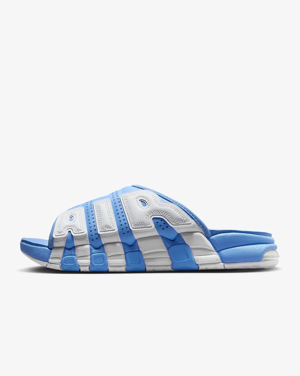 Nike Air More Uptempo Men's Slides - University Blue - Size Nike Air More Uptempo Men's Slides - University Blue - Size