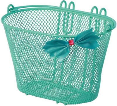 Basil Jasmin Bow-tie Kinderkorb vorne Fahrradkorb Lenkerkorb mint turkis
