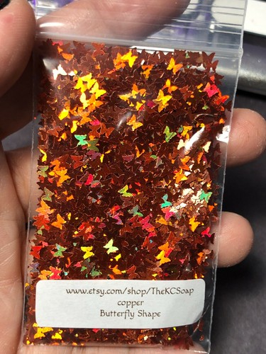 Solvent Resistant 3MM butterfly Shape Holographic You Choose Color Nail Art USA - Picture 21 of 36