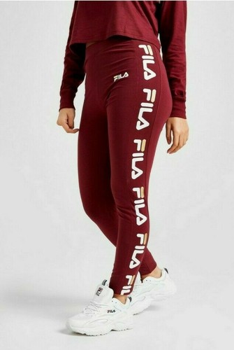 Fila Womens Girls Burgundy Red Cotton 