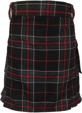 Scottish Spirit of Highlander Tartan Utility Kilt For Men 28 "to 60" Inch Waist