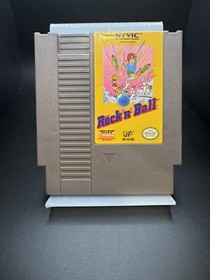 Rock 'n' Ball NES Cartridge, Manual, And Sleeve - Tested