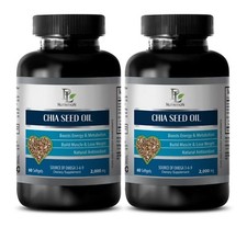 muscle - CHIA SEED OIL 2000MG - cholesterol lowering products - 2 Bottles