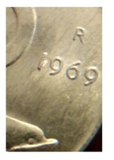 ERRORE Lire 5 1969 1 Rovesciato o 1 Capovolto (leggi descrizione)
