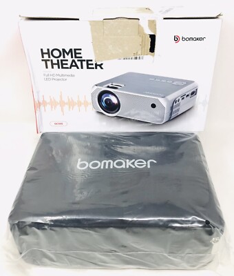 Bomaker Full HD Multimedia LED Home Theater Projector GC555  New Damage Box 