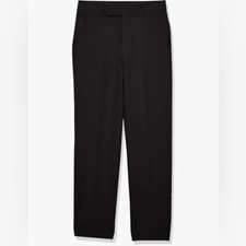 NEW Calvin Klein Boys' Flat Suit Dress Pant, Straight Leg Fit  Hemmed Bottom 18