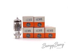 5 Vintage General Electric 4EW6/4GM6 Sharp Cut Off Pentode Audio Vacuum Tube Val