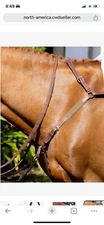 CWD Bridge Breastplate With Adjustable  wide Elastics Size 4.