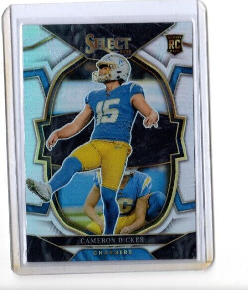 2022 Panini Select Concourse Silver Prizm Cameron Dicker Parallel Rookie Card 16
