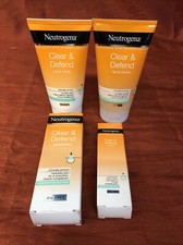 Neutrogena Clear & Defend Wash-Mask/Facial Scrub/Moisturiser/Rapid Gel